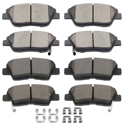 Image of SCITOO D1444 D1313 8PCS Front and Rear Ceramic Brake Pad Sets