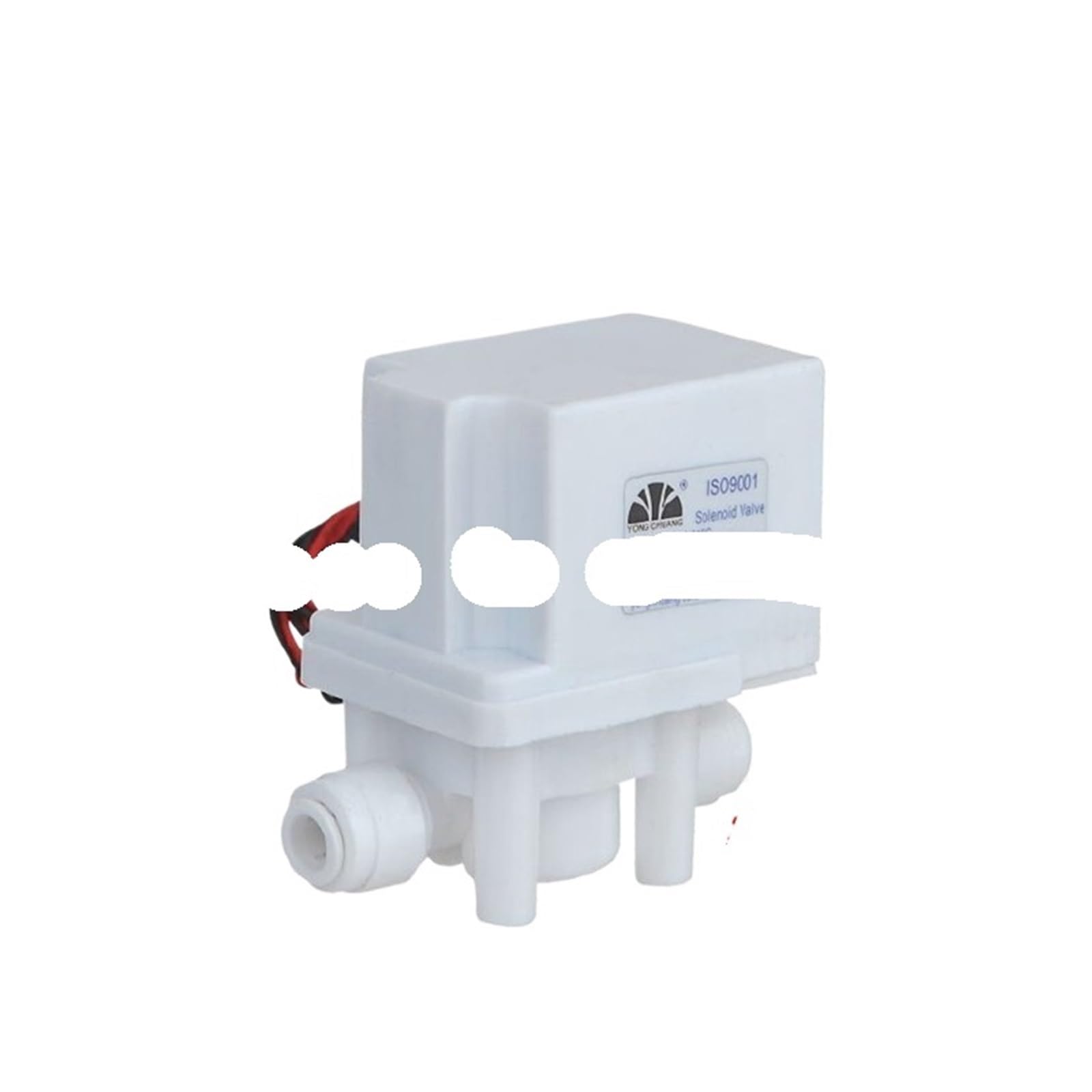 Électrovanne électrique en plastique for eau, 24vdc, 1/4 "NC, 18 secondes, tuyau de chasse automatique, connexion rapide