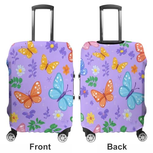Butterflies Luggage Cover Suitcase Protector Travel Baggage Covers for Men Women L3