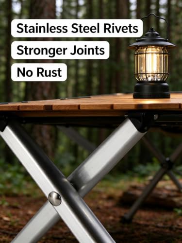 ChayWillow Aluminum Alloy Portable Folding Stool 300lb Capacity | 7075 Aluminum Frame, Waterproof Nylon Seat, Non-Slip Rubber Feet, Includes Carry Pouch, Camping & Hiking Use - image 6