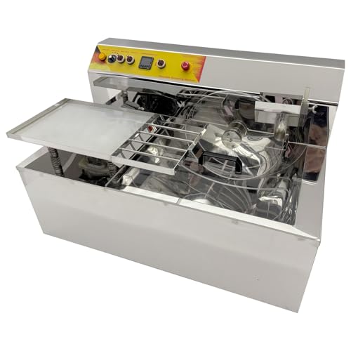 EQCOTWEA 6.2Gal Commercial Chocolate Melting Machine with Vibration Table, 304 Stainless Steel Melter No Air Bubbles for Bakeries, Dessert Shops & Candy Factories 1000W 110V