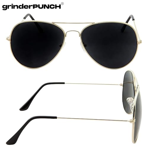 Super Dark Lens Limo Tint Pilot Sunglasses - Men and Women Privacy Sunglasses2