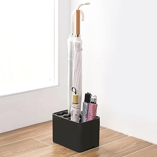 Amrocky Umbrella Stand Rack Umbrella Holder with Drip Tray for Entryway Corner Space Saving Organizer Home Office Decor Stored 10 Umbrellas (Black)