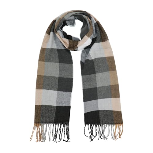 vimate Plaid Scarf for women-Winter Ladies Long Plaid Tartan Checkered Scarf Accessories (Style 13)3