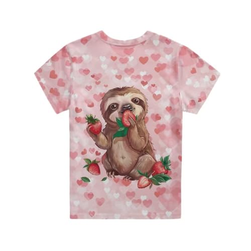 Image of Xhuibop Kids T Shirts for Boys Size 3-16 Girls Short Sleeve Sportswear Active Tops