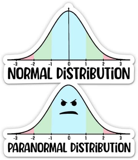 Normal Distribution Sticker Amazon.com: Normal Distribution Paranormal Distribution Stickers (2 ...