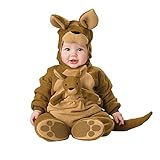 Quenny Toddler Infant Bats,Shark,Kangaroo,Dog,Fairy,Parrots,Vampires,White Chick Animal Fancy Costume,Hooded Romper Jumpsuit. (Kangaroo Costume, Small(6-12 Months)