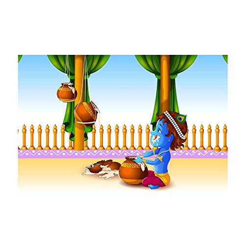 Image of PAPER PLANE DESIGN Baby Krishna Poster for Pregnant Women (Paper, 12 x 18 Inch) (Design-I)