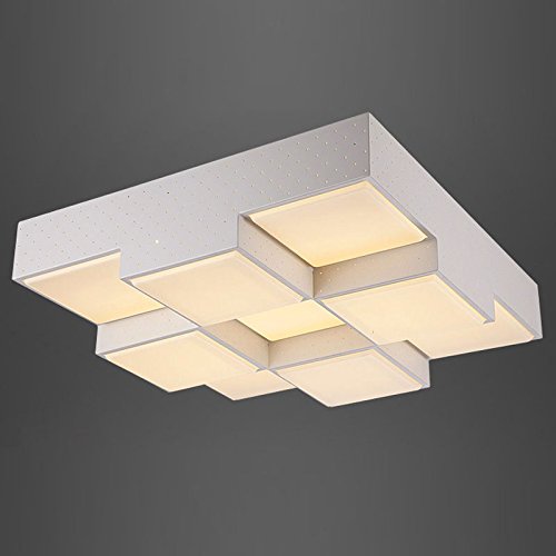 Plafonnier LED salon pour remplacer un éclairage blafard par une ambiance chaleureuse à 9 feux