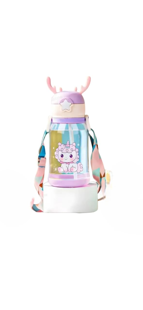 Trendy PURPLE Water Bottle with Time Marker, 500 mL Large Capacity, Transparent BPA-Free Sports Bottle with Straw, Leak-Proof for Gym, Office, School, Travel-image-10