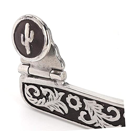 Salutuya Horse Spurs,Roller Ball Spurs 3.35X3.15Inch Stainless Steel Silver Engraved Bumper Spurs Style Horse Boot Spurs With Gear For Horse Training #TOP3