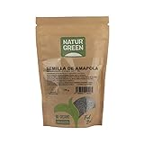 NaturGreen - Semillas de Amapola, Amapola Azul, Semilla Natural, Omega-3 y Omega-6, Vitaminas B, E y C, 100% Ecológico - 175g