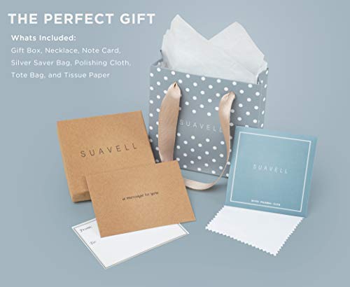 Suavell Mother Son Necklace. Sterling Silver Double Circle Necklace For Women. Mothers Day Gifts From Son. Mother Son Gifts For Mom And Sentimental Mom Birthday Gifts. Interlocking Circle Necklace Jewelry #TOP5