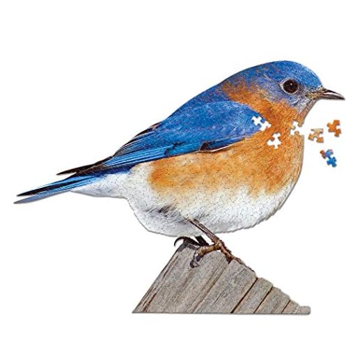 Madd Capp I Am Bluebird 300-Piece Bird-Shaped Jigsaw Puzzle
