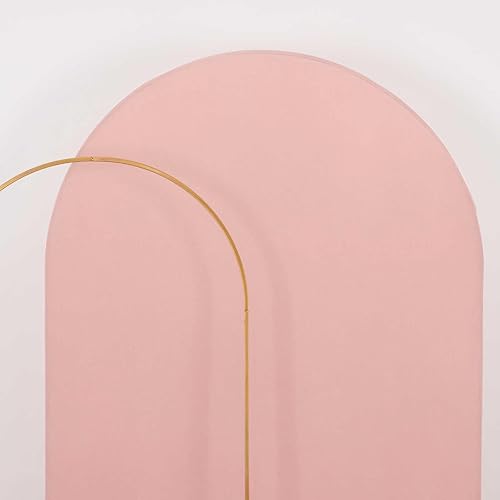 Miniatura 10 de Efavormart - Cubierta de marco de fondo de elastano blanca de 6 pies, cubierta de arco de boda de 2 lados