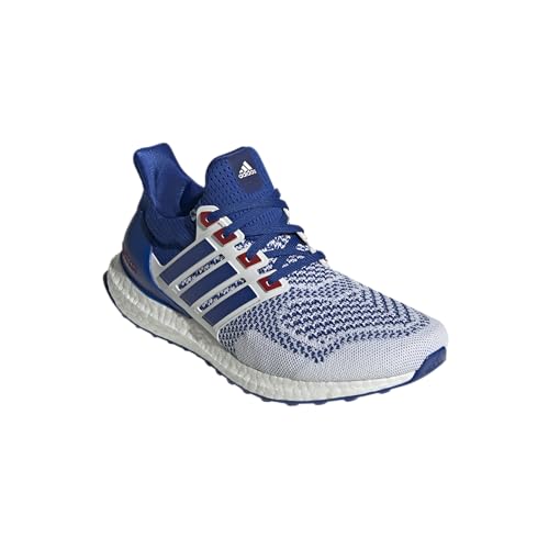 adidas Unisex-Adult Ultraboost 1.0, White/Team Royal Blue/Team Collegiate Red, 7.5