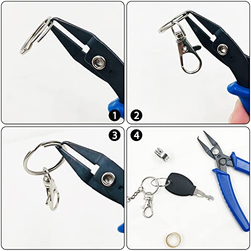 Jewelry Pliers And Jump Ring Open/Close Tool, Lyflux 2 Pieces Jump Ring Opening/Closing Rings Tool With Jump Ring Opening Pliers For Jewelry Beading Repair Making Supplies #TOP7