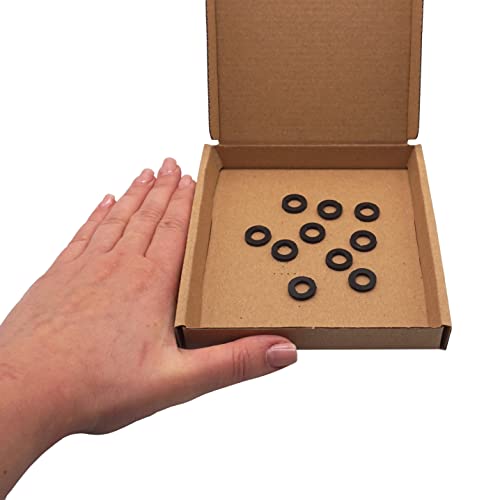 SKIR'CO (10 pcs) Rubber 3/8" Washers, Sealing Washers, Rubber Flat Washers, Plumbing Washers, Black, 3/8 inch - Image 4
