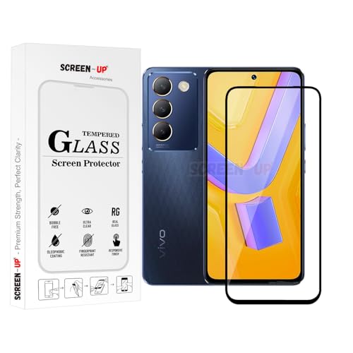 Image of ScreenUp Tempered Glass For vivo Y100 (IDN) - Ultra Clear, 9H Scratch Resistant, Full Coverage, Easy Install Screen Protector