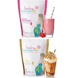 Baby Booster Prenatal Vitamin Supplement Shakes, Salted Carmel and Strawberry