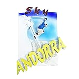 andorra esqui hotel Tamaño: aproximadamente 8,5 x 6 cm. Fácil de pegar en el refrigerador o pizarra blanca