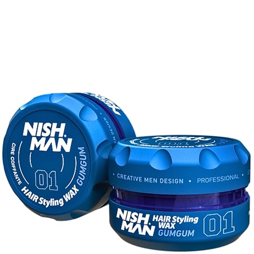 nishman Hair Styling Gel Wax Series 150ml (Pack of 1, 01 Gum Gum)