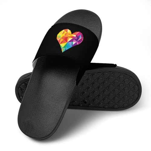 LGBT Gay Proud Non Slip Slides Sandals for Women Men Quick Drying Shower Shoes for Bathroom Pool Beach4