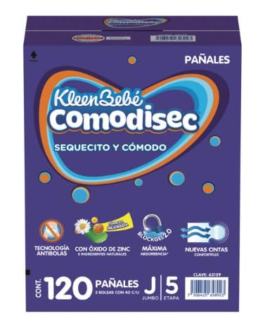 El Mejor Listado de Pañales kleen bebe comodisec etapa 5 los 5 mejores. 25
