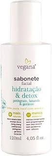 Vegana Sabonete Facial Hidratacao E Detox 120ml, VEGANA