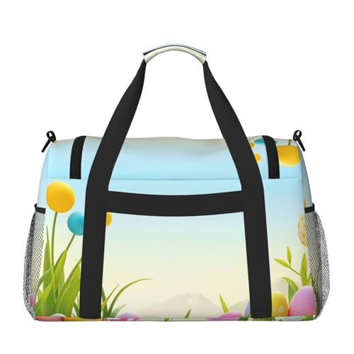 April Easter Travel Duffel Bag Lightweight Waterproof Carry On Tote Bag Foldable Weekender Overnight Bags Sport Gym Bag For Women Men2