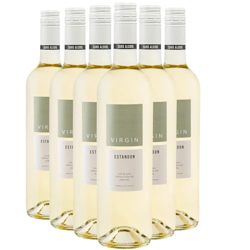 Virgin Sans Alcool blanco - Estandon - Vino de Mesa Francés - Variedades de uva Rolle,Ugni Blanc,Clairette - 12x75cl