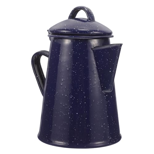 CONGARTENO Enamel Kettle Enamel Coffee Mug Enamel Water Kettle Arabic Coffee Pot Camping Coffee Pot Enamelware Kettle Camping Tea Kettle Coffee Boiler Kettle Pitcher Enamel Tea Kettle Teapot