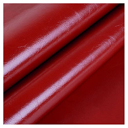 Matériel similicuir tissu en cuir extensible léger grand rouge 1,6X9m pour vêtement et canapé