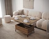 BERA DESIGN SMART FURNITURES Magic County - Mesa de comedor extensible con parte superior elevable, mesa convertible 6 en 1