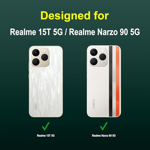 Image of amazon basics Back Case Cover for Realme 15T 5G | Compatible for Realme 15T 5G Back Cover | Liquid Silicon Magic Case with Camera Protection | Dark Green