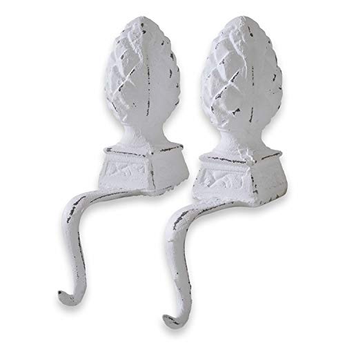 Loberon® Eisenzapfen 2er Set Lucielle, antikweiß Cover