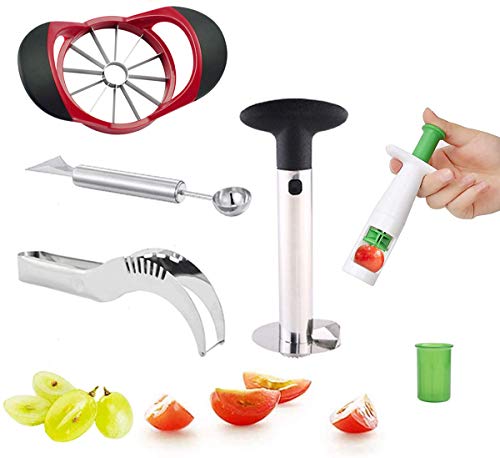 Apo Fruit Set Stainless Steel Pineapple Knife Watermelon Meat Extractor Peeler Digging Spoon Durable, Convenient And Versatile Kitchen Fruit Tool Set #TOP2