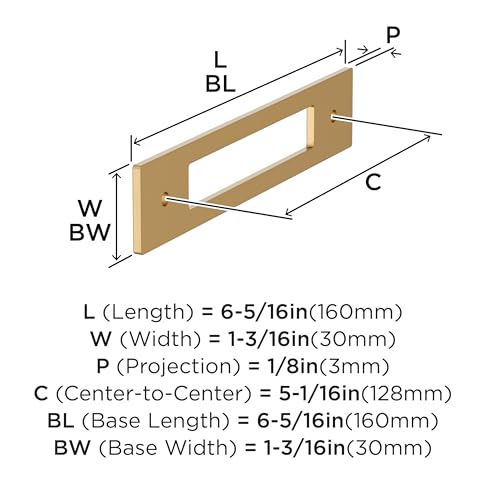 Image of Amerock Medora 5-1 /16 inch Champagne Bronze Backplate