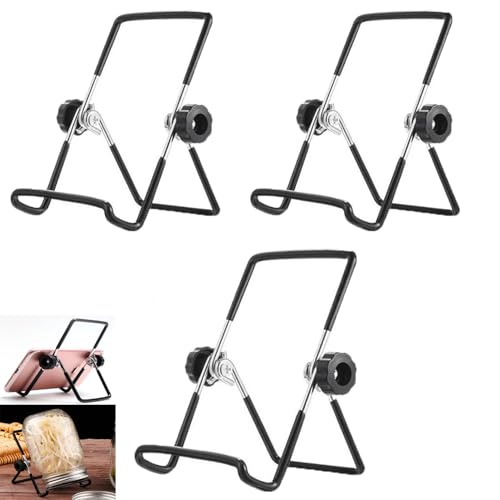 UtySty 3 Pack Sprouting Jar Stand Holder Replacement Foldable Wire Cradle Support for Mason Jars Kit Seed Growing Organic Sprouts Microgreens Germinator Tablet Phone Desktop Easel Display