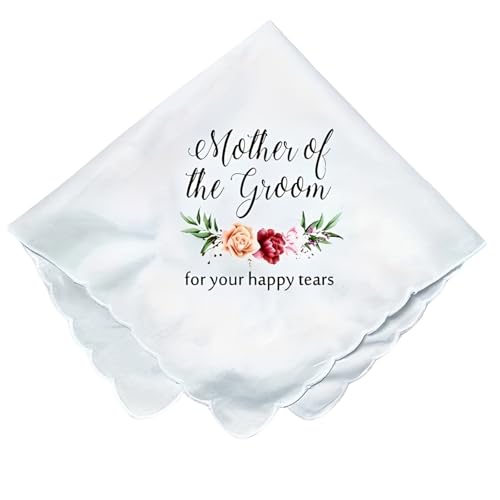 Mother of the Groom Gifts, Happy Tears Handkerchief, Aesthet