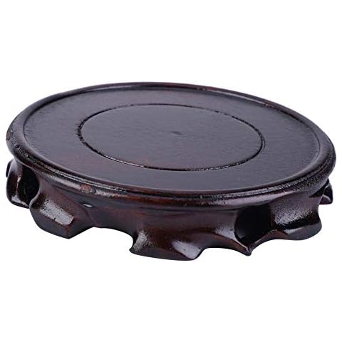 Hilitand Wooden Carving Stand for Decorations Cover