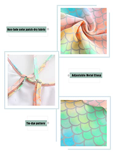 Image of Girls One Piece Swimsuits Ruffle Bathing Suit Kids Hawaiian Floral Swimwear 3-16 Years