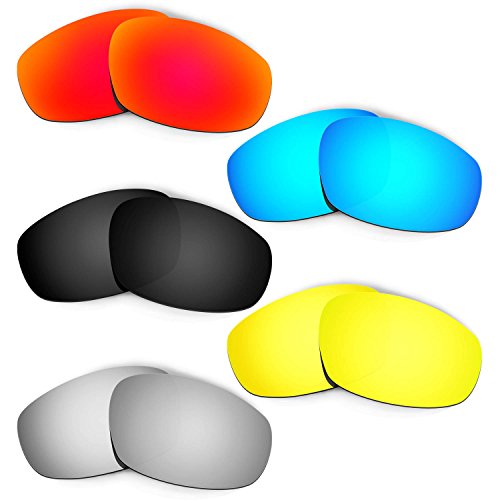 Verres de rechange Oakley Wind Jacket homme pour rouler par tout temps, pack de 5 paires