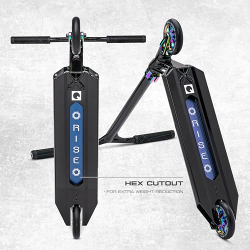 Image of Sequel Rise Stunt Scooter - Complete Pro Trick Scooter with Aluminum Frame, 110mm Wheels, 220 lbs Weight Capacity, Ages 8+