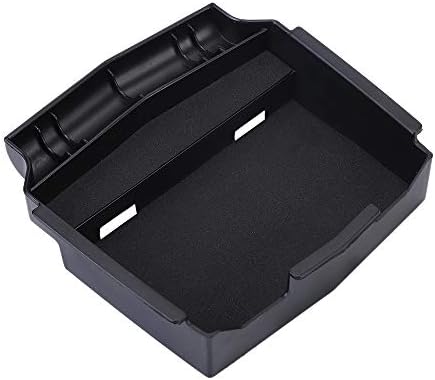 QianBao Compatible with Center Console Organizer Insert ABS Black Materials Tray Armrest Storage Box for Honda CRV(2012-2016)