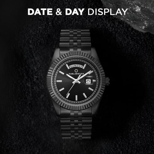 Carlington CT 8888 Analog Men's Watch, Black - Image 5