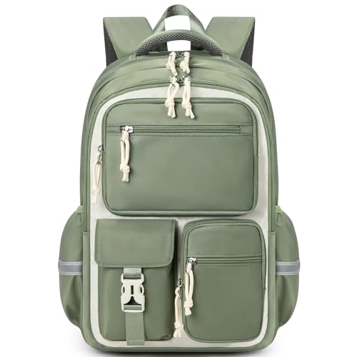 mibasies School Backpack for Teen Girls: 17.9 IN Backpack for