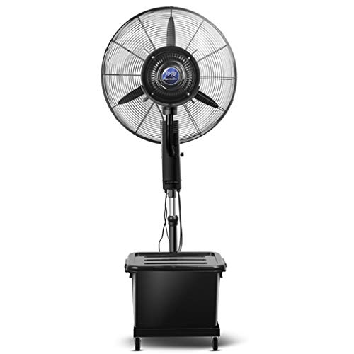 JHome Pedestal Fans Industrial Misting Fan with Oscillating Cooling Mist Humidifier Height Adjustable 3 Speed Swivel Function Misting Cooling Fan for Home Office and Restaurant 42L Water Tank
