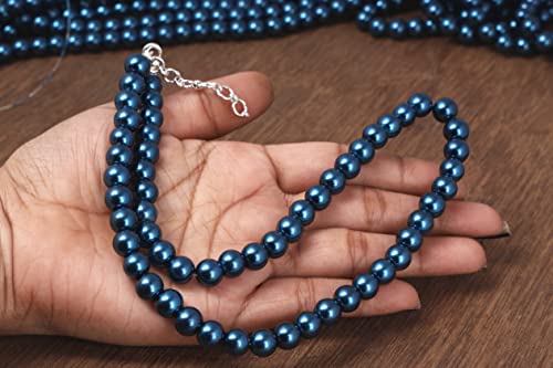 Image of JFL Combo Imitation 6mm Round Pearl Necklace Set Moti Mala Pearl Set With Earrings,Bracelet Handcrafted Jewellery for Less