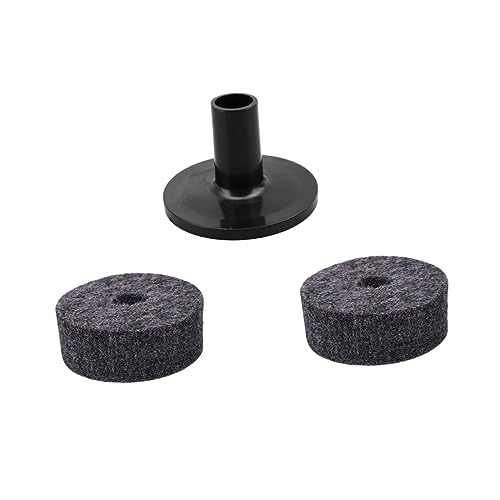 HEMOTON Cymbal Sleeve Base and Felt Washers 2pcs Drum Strap Button Felt Washers Kit